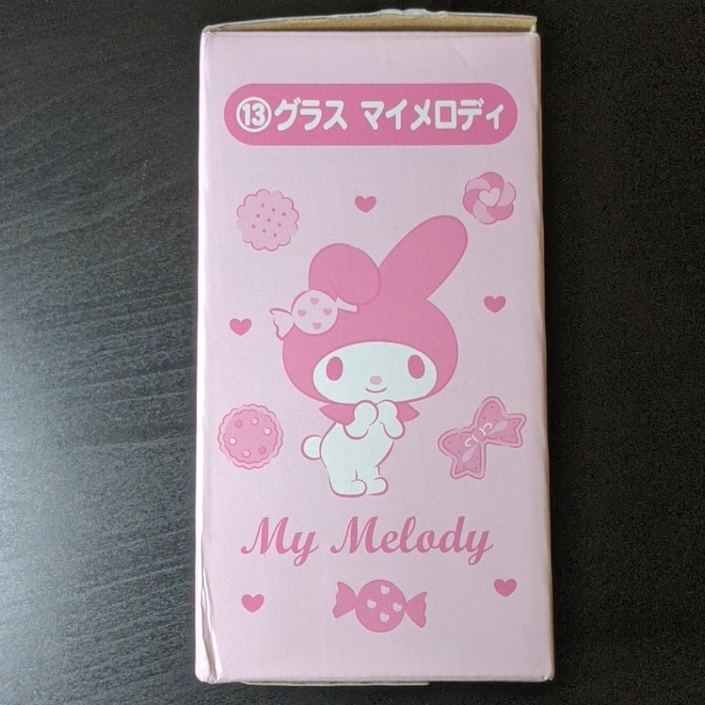 Sanrio my melody (drinking glass and mascot)